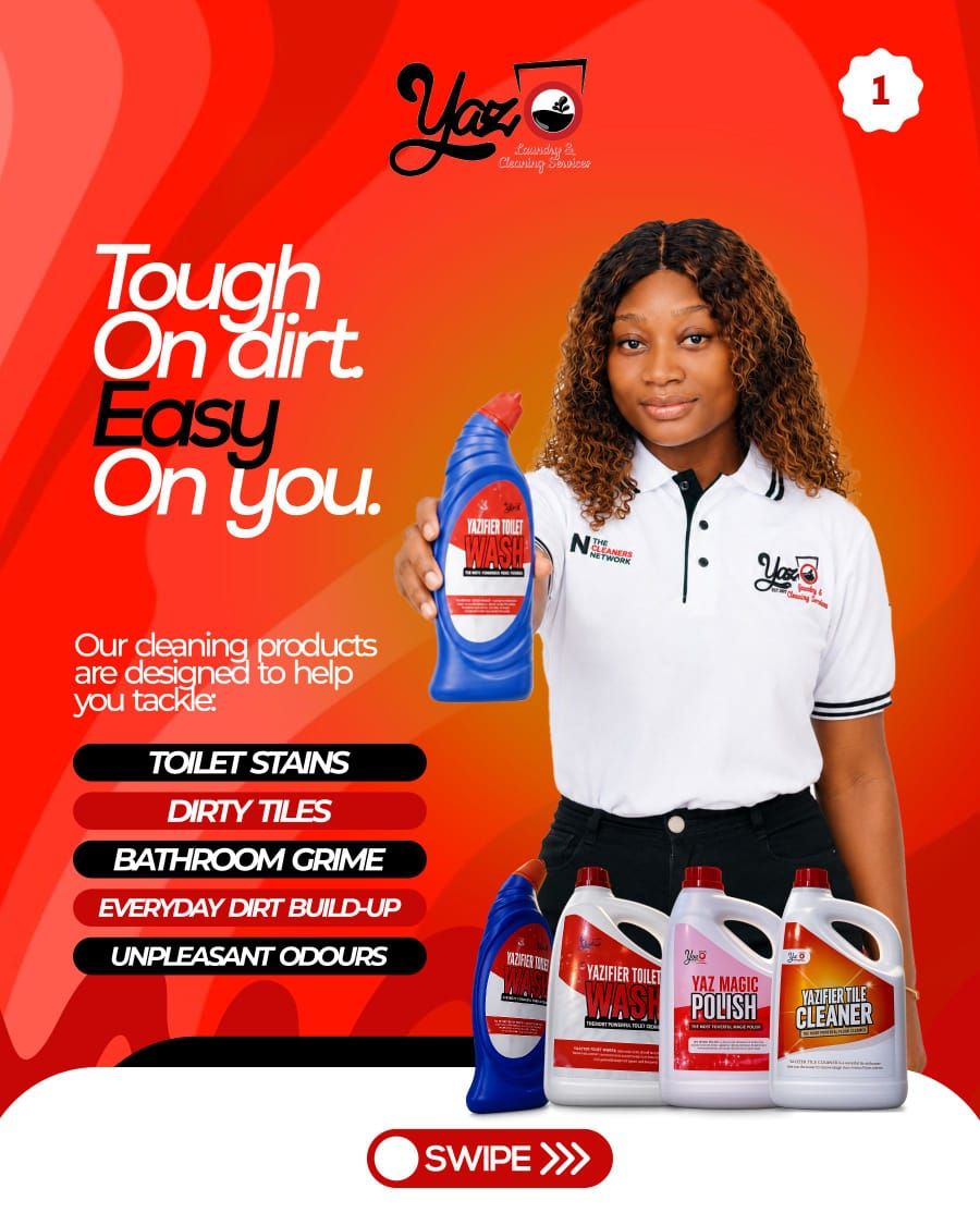 Best Tile and Toilet Cleaning Products in Abuja, Nigeria: Discover Yazifiers by Cleaners Vault